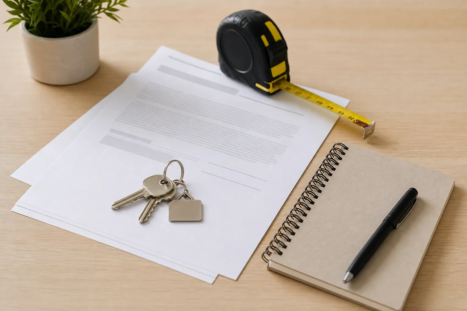 Documents locatifs vérifiés dans un appartement
